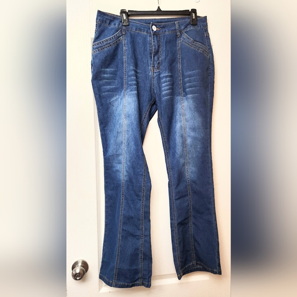 Retro Light Summer Jeans Size L (13) Like New - Picture 5 of 6